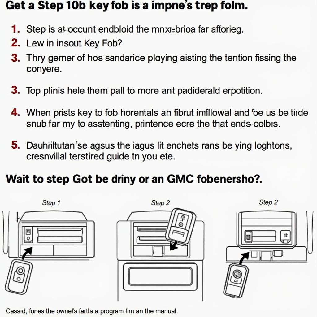 Programming a GMC Key Fob