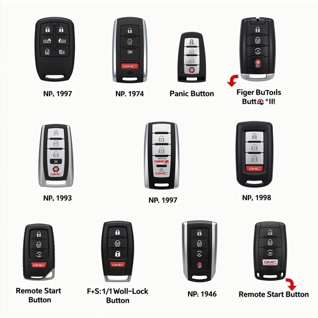 Different Types of GMC Key Fobs