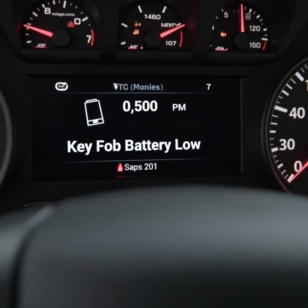 GMC Sierra Key Fob Battery Low Message on Dashboard