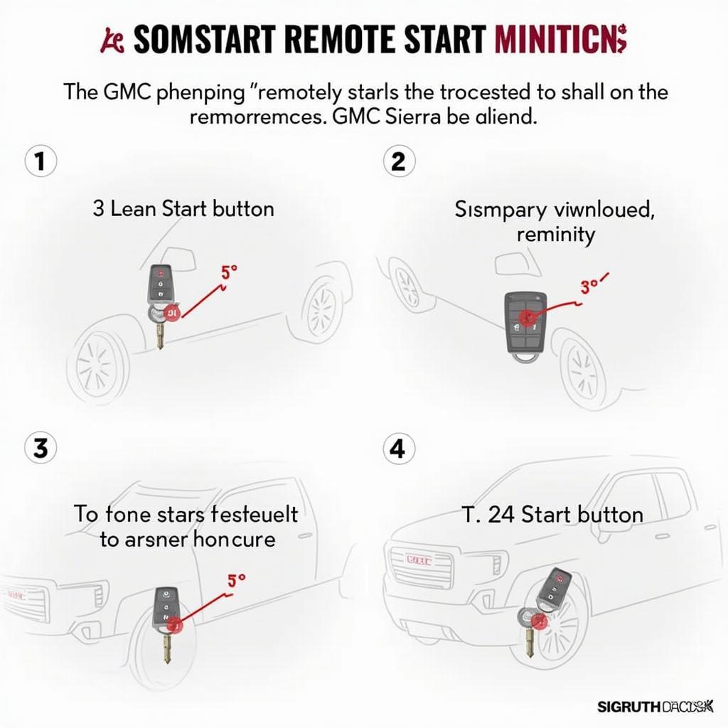 GMC Sierra Key Fob Remote Start Procedure