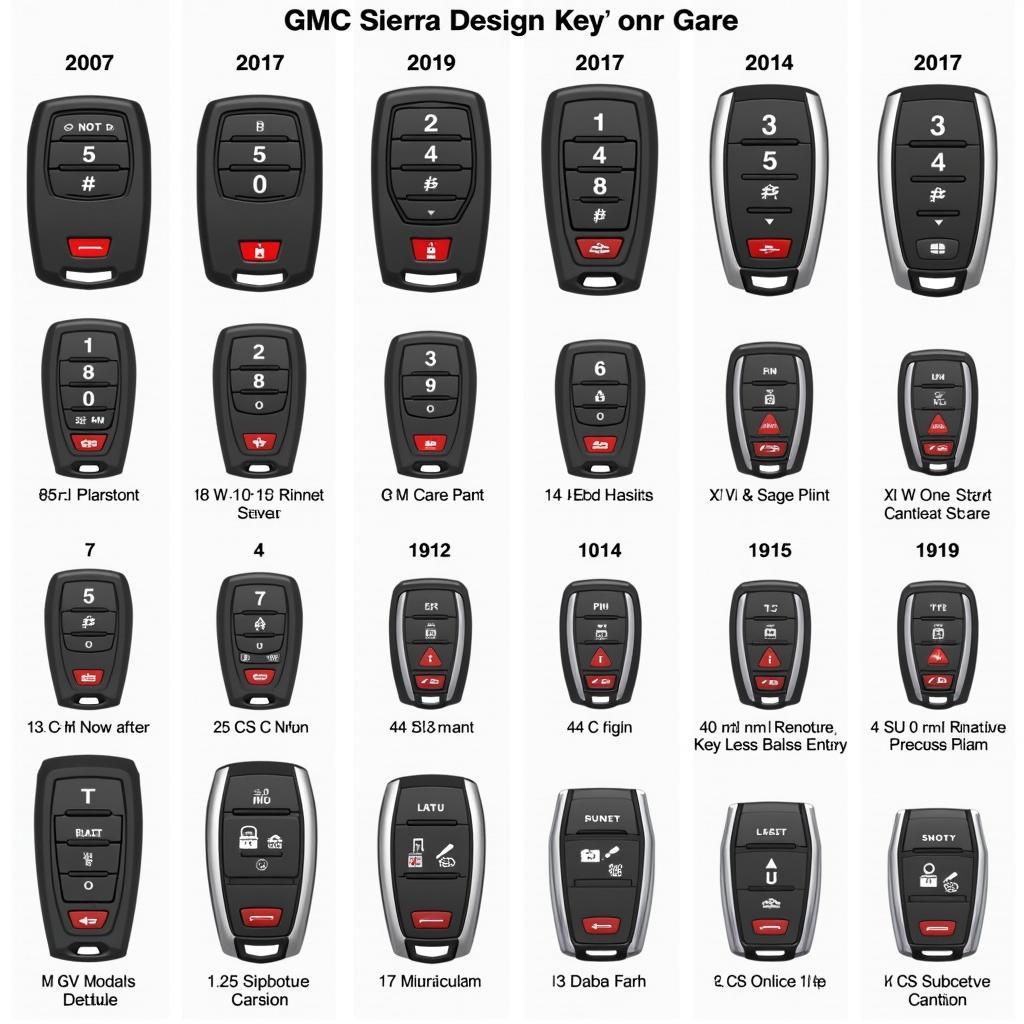 Different Types of GMC Sierra Key Fobs