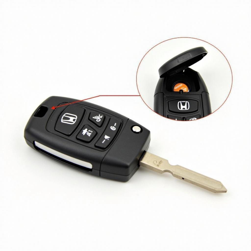 Honda Accord Crosstour 2011 Key Fob Battery Location