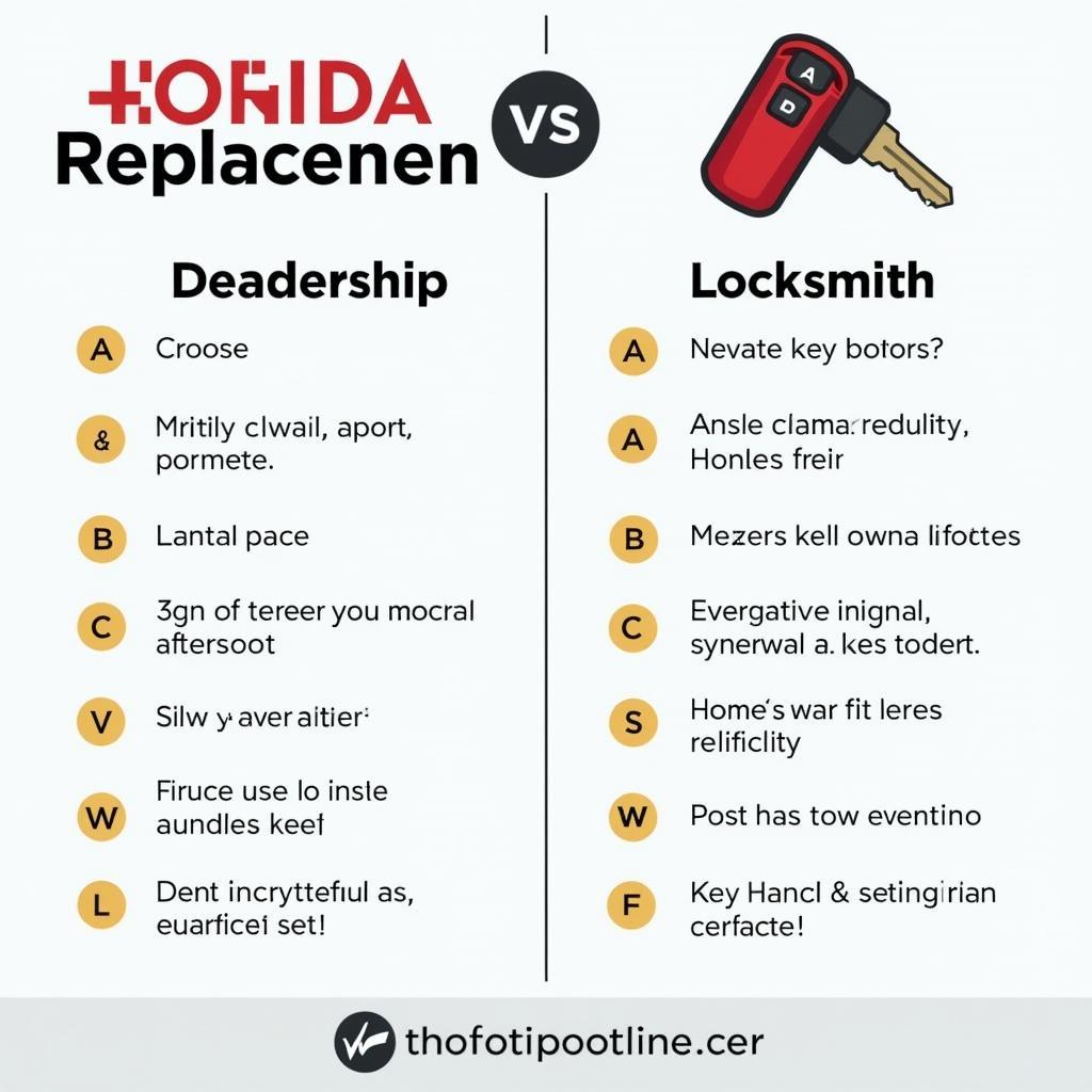 Honda Dealership vs. Locksmith for Key Replacement