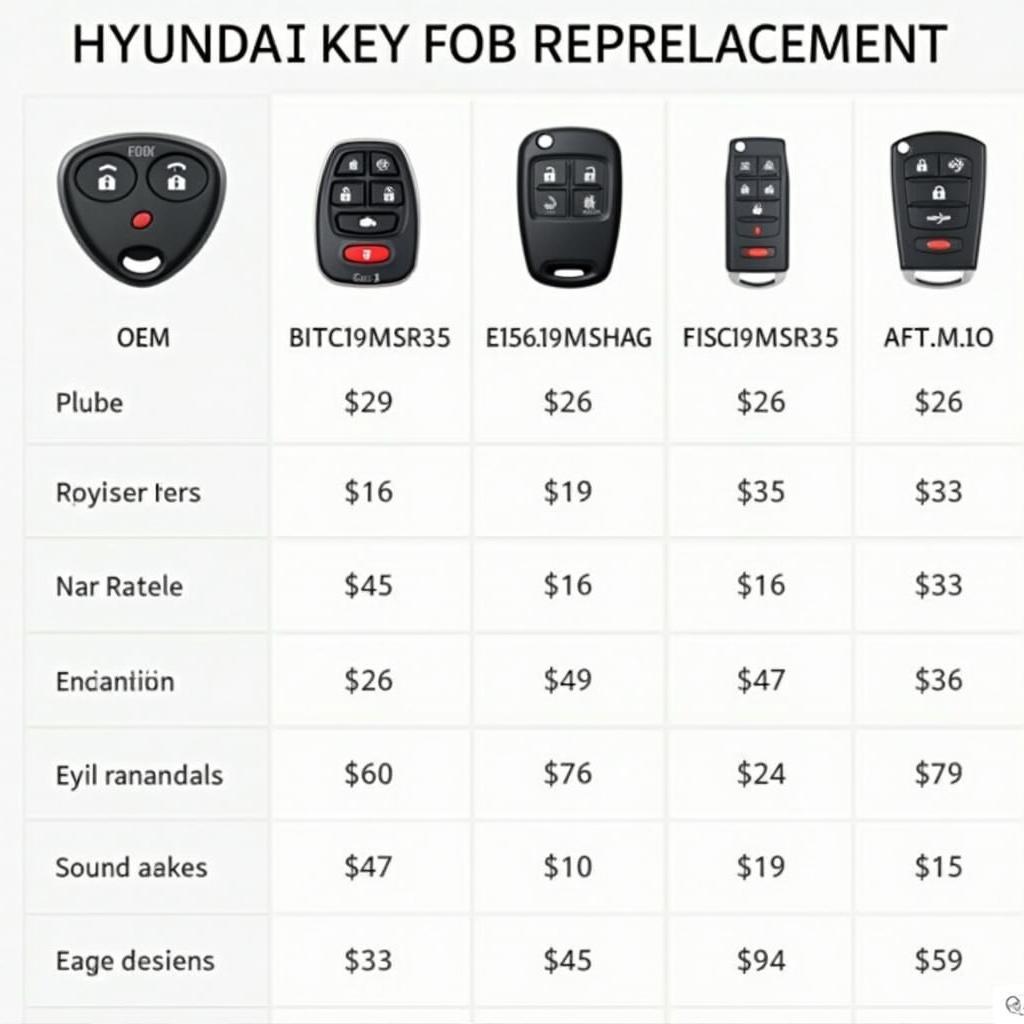 Hyundai Palisade Key Fob Replacement Options