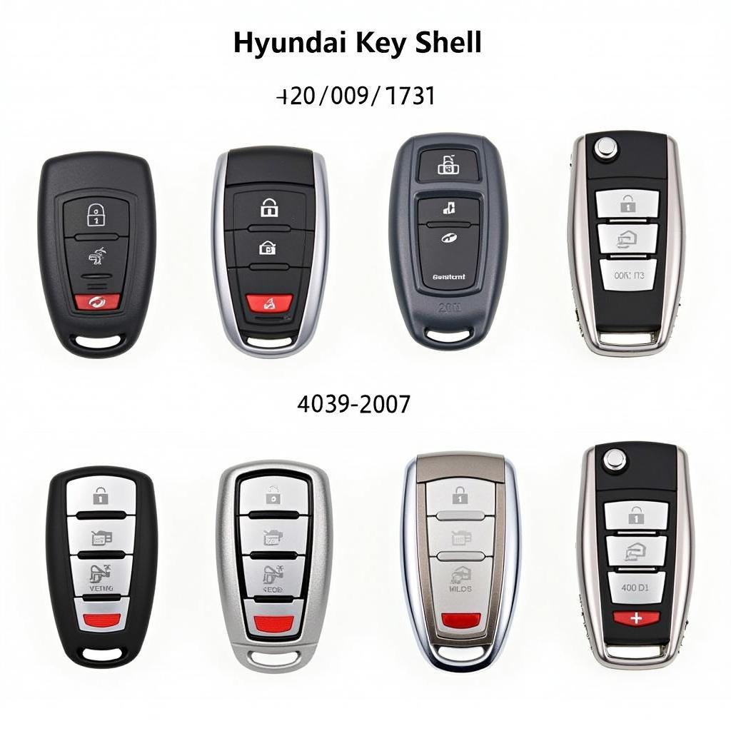 Different Types of Hyundai Sonata Key Fob Shells