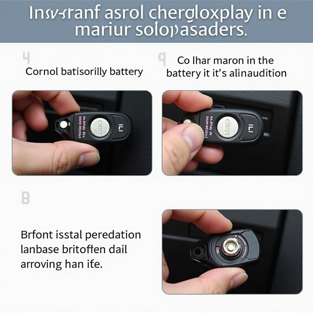 Installing a new battery in a GMC Terrain key fob