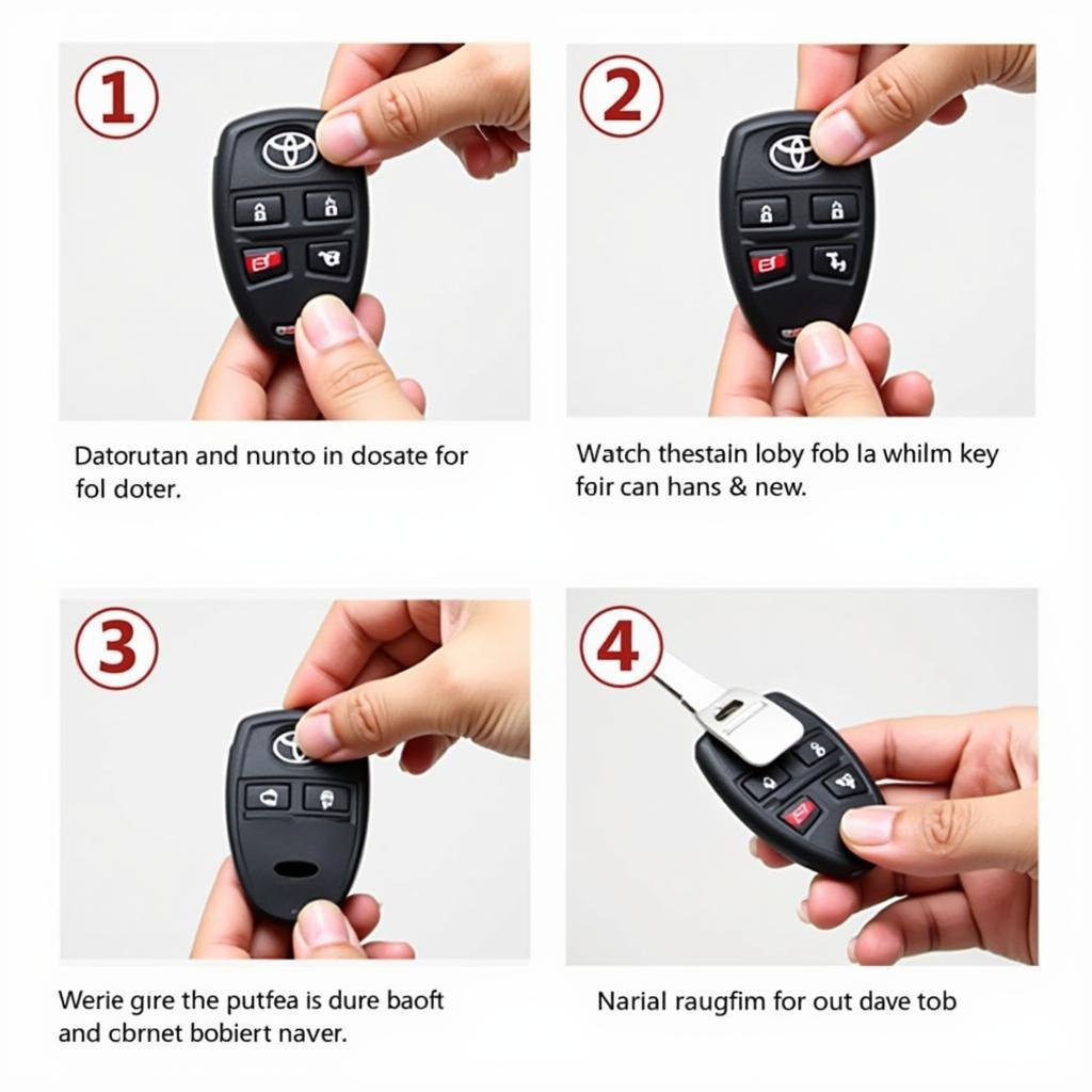 Steps to install a genuine OEM Toyota key fob cover