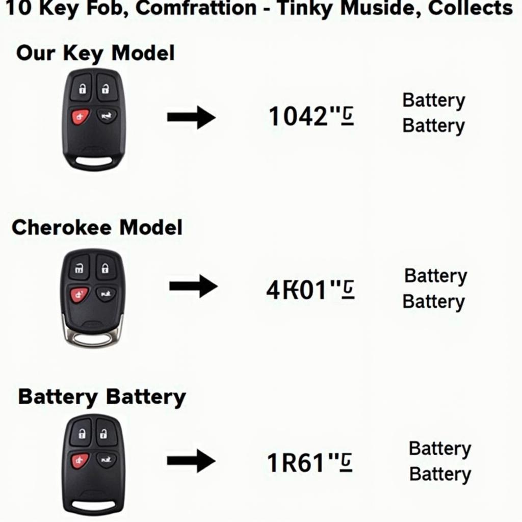 Different Jeep Cherokee Key Fob Battery Types