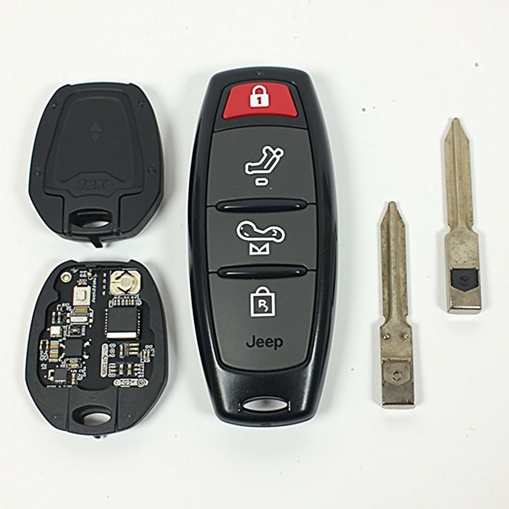 Jeep Grand Cherokee Key Fob Components Exploded View