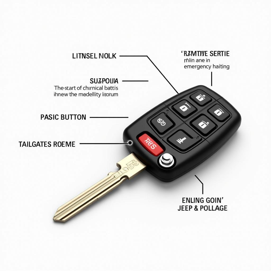 Jeep JL Key Fob Features