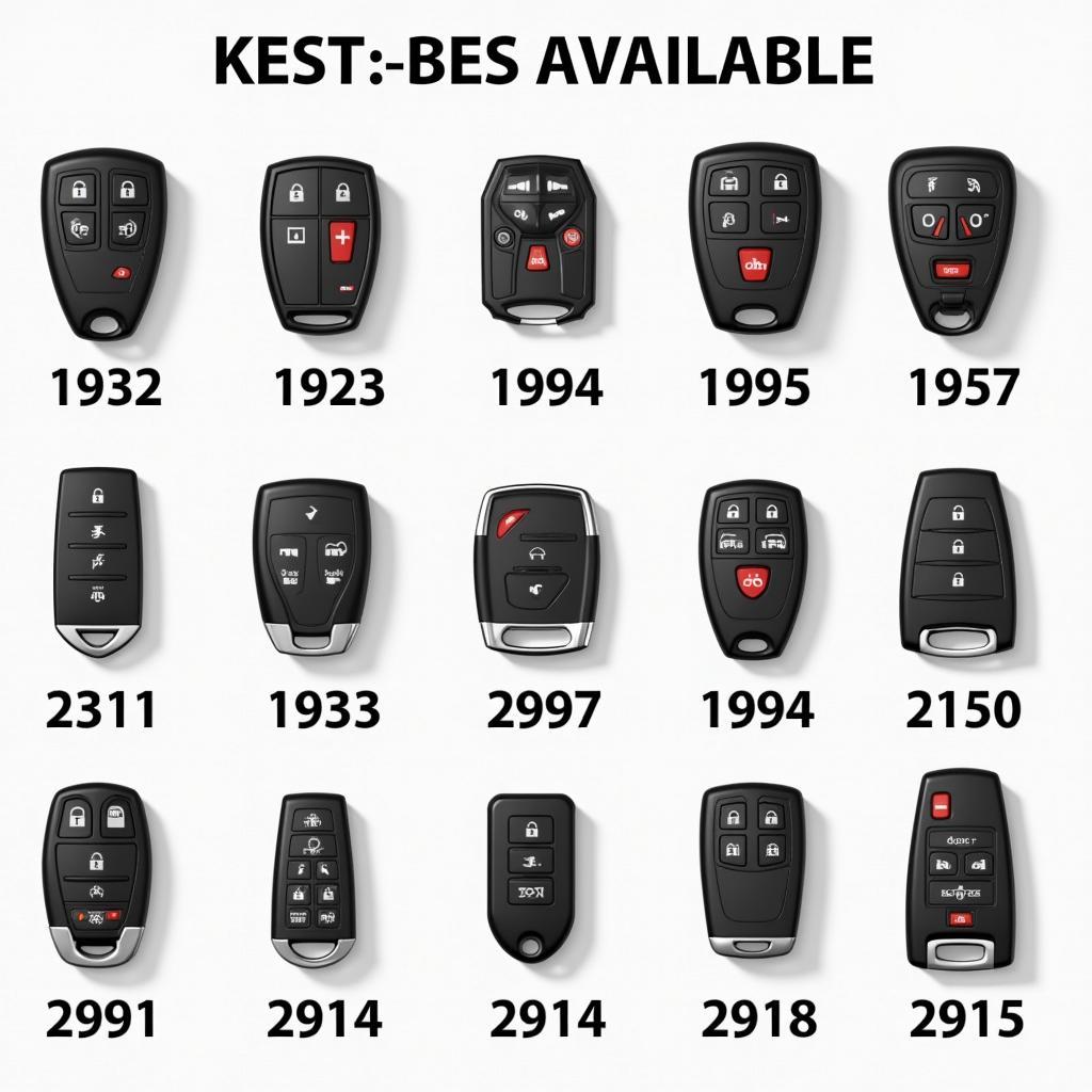 Different Types of Jeep Key Fobs