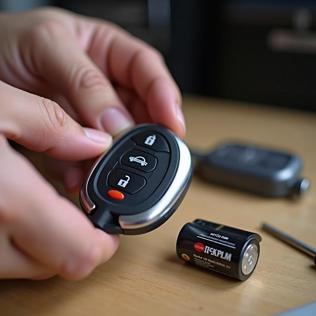 Replacing the battery in a Jeep Renegade key fob