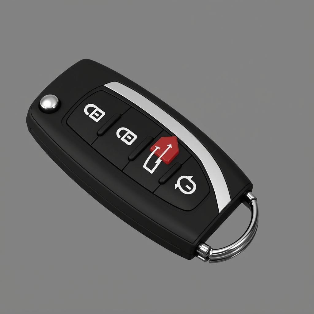 Key Finder Device Attached to BMW Key Fob