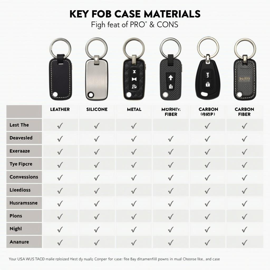 Comparing Key Fob Case Materials