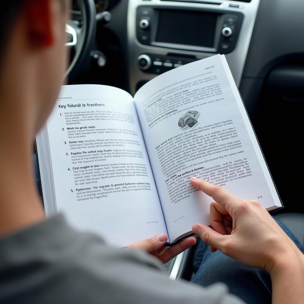 Consulting Car Manual for Key Fob Reprogramming