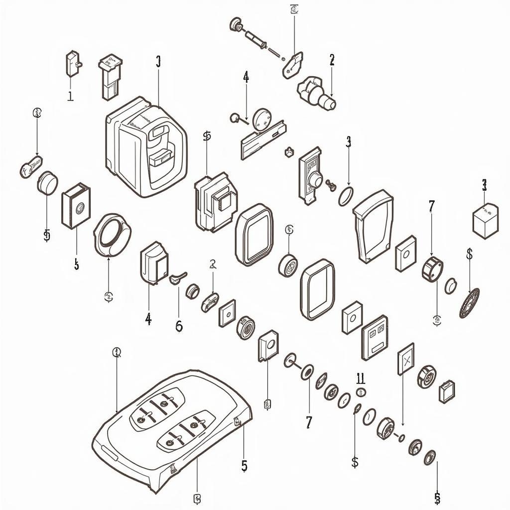 Kia Picanto Key Fob Internal Components