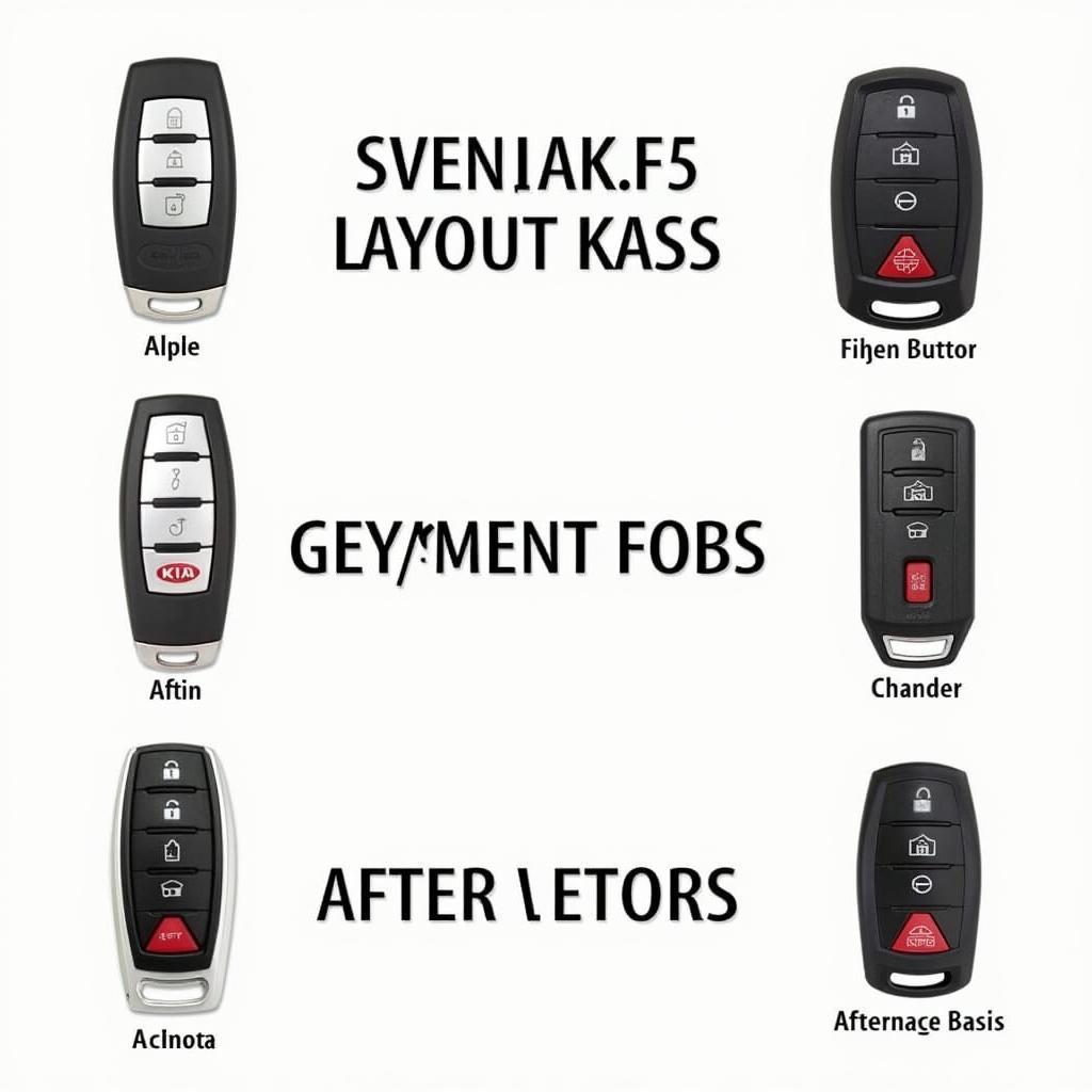 Different types of Kia Sorento Key Fobs