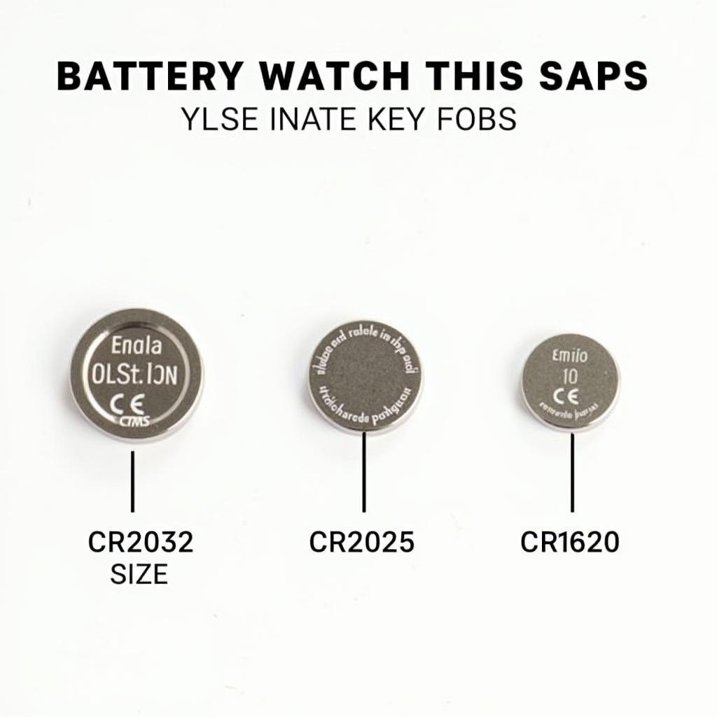 Common KTM Key Fob Battery Types