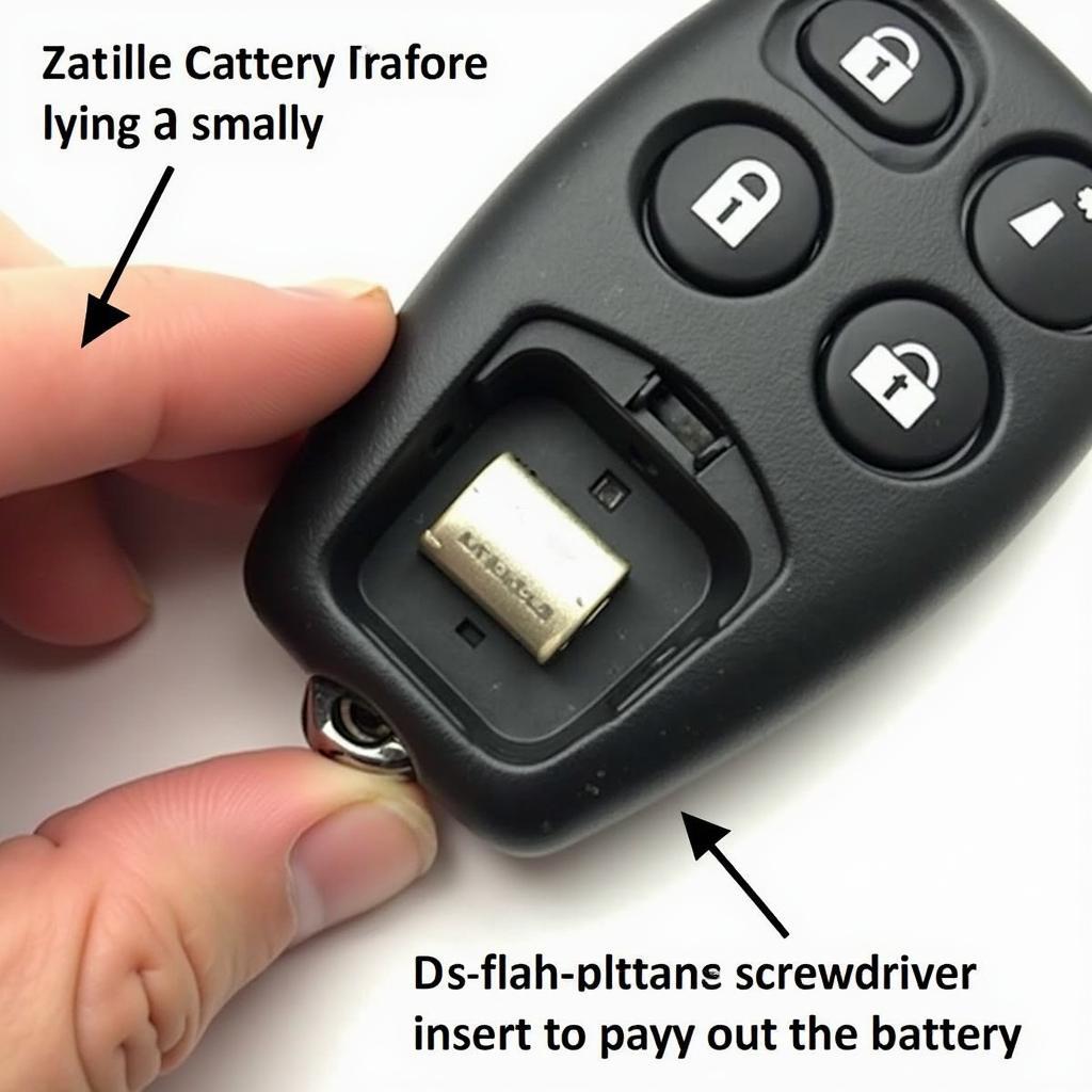 Open Key Fob Battery Compartment