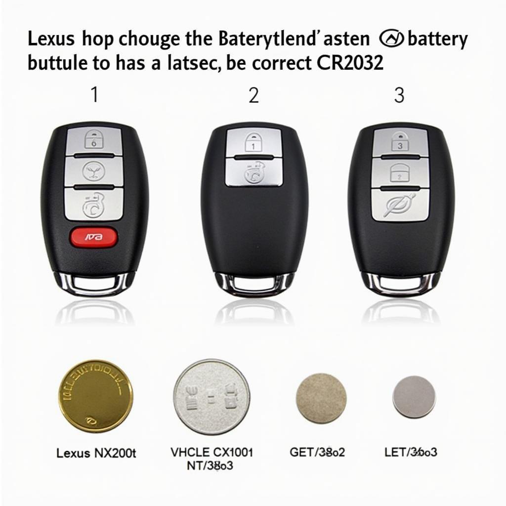 Different Types of Lexus NX200t Key Fob Batteries