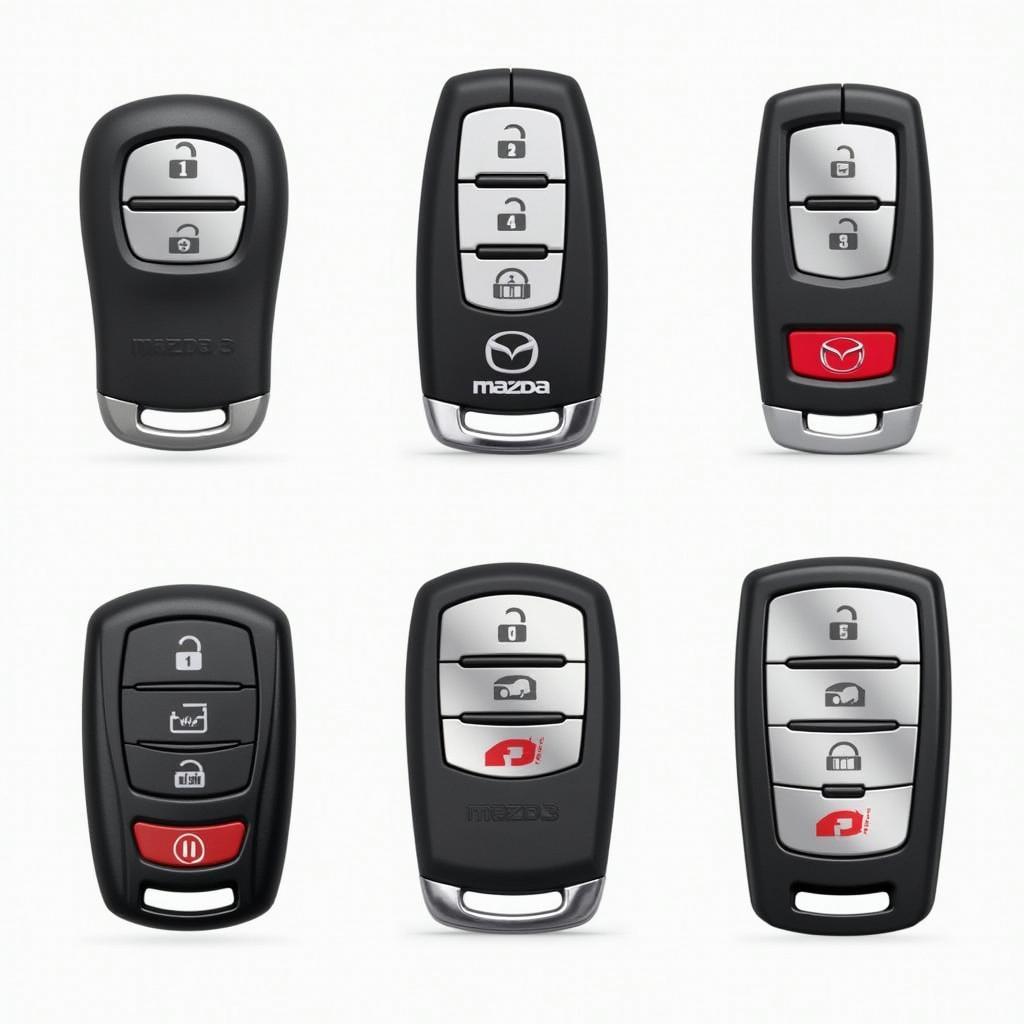 Different Types of Mazda 3 Key Fobs