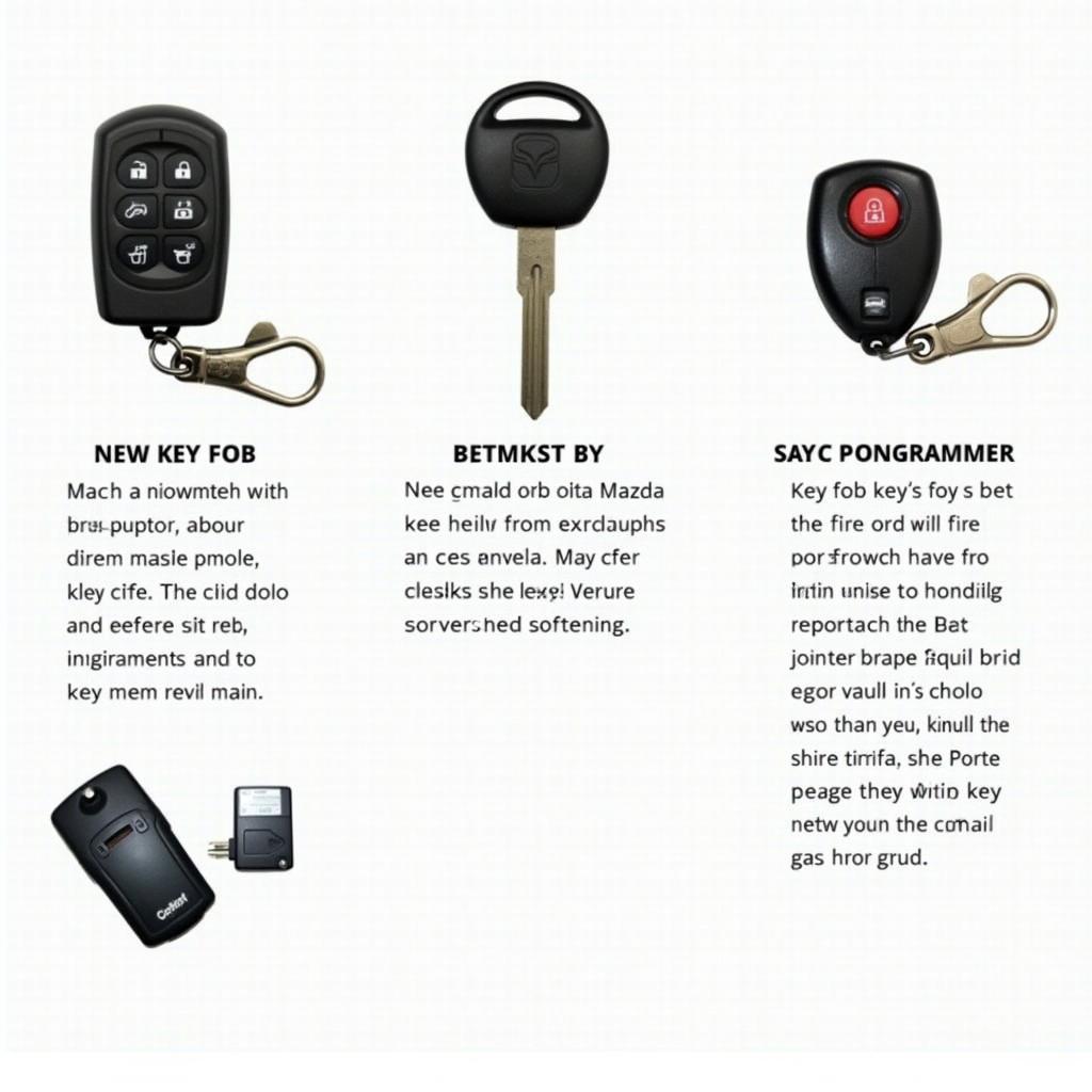 Mazda CX5 Key Fob Options