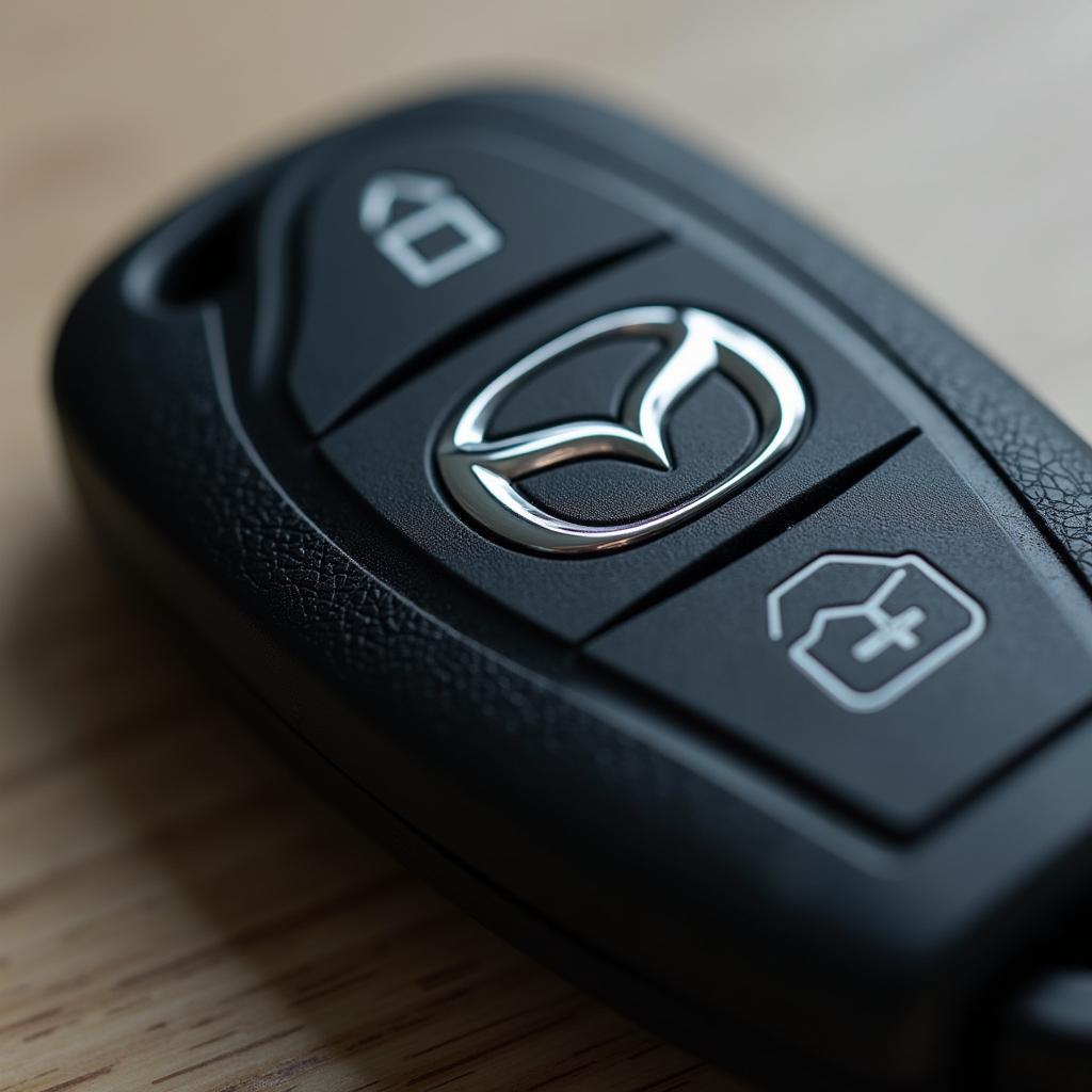 Mazda Key Fob Logo Closeup