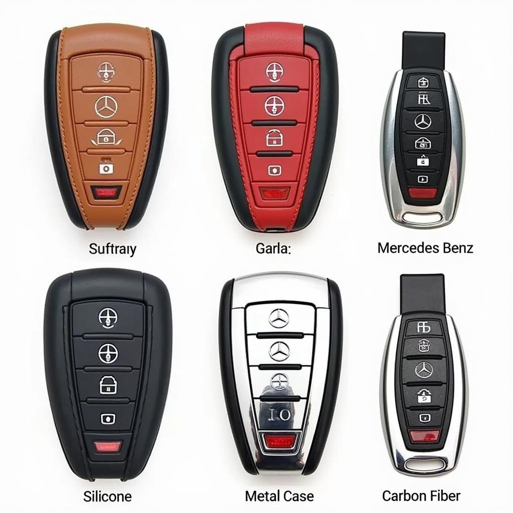 Various Mercedes Benz Key Fob Cases