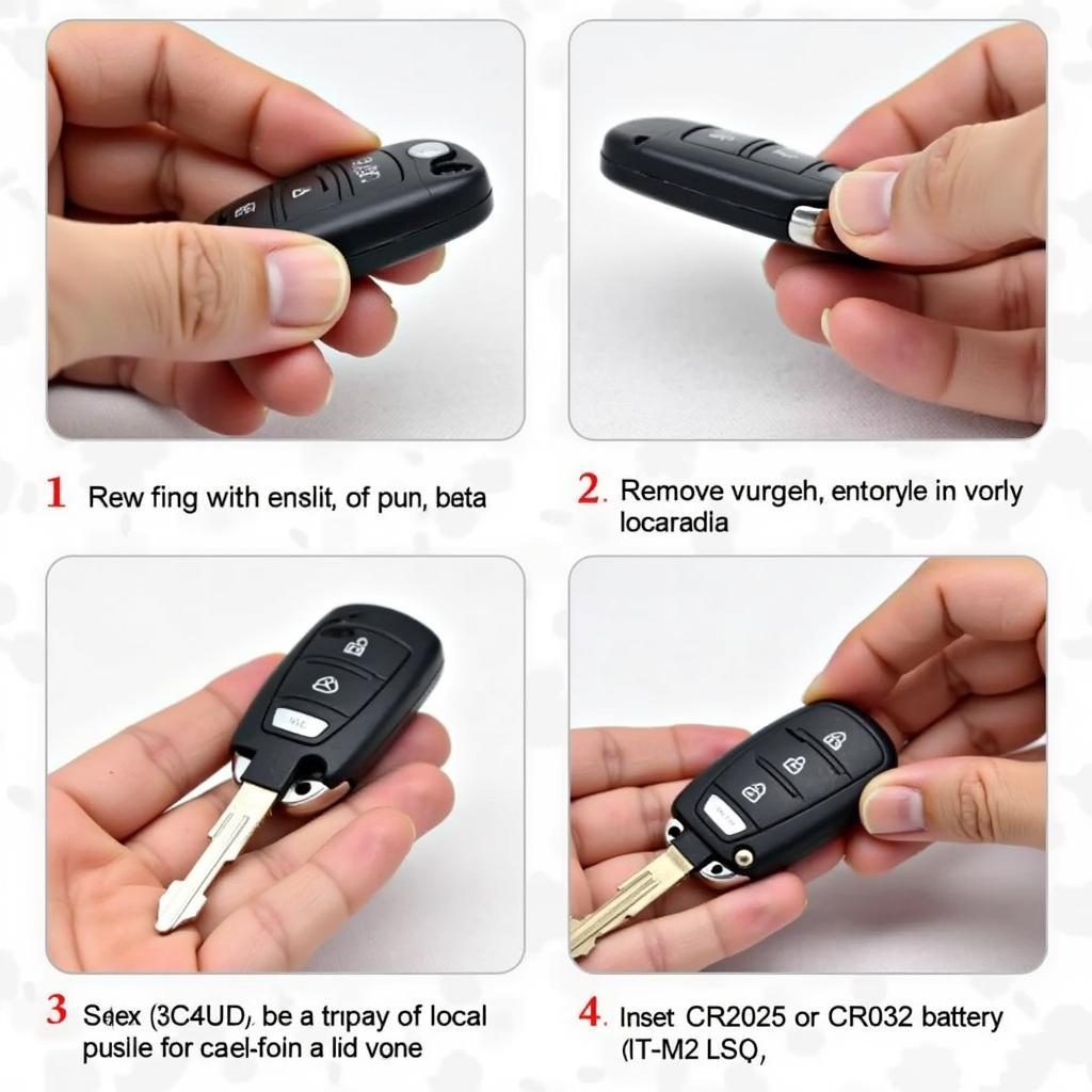 Replacing the battery in a Mercedes key fob