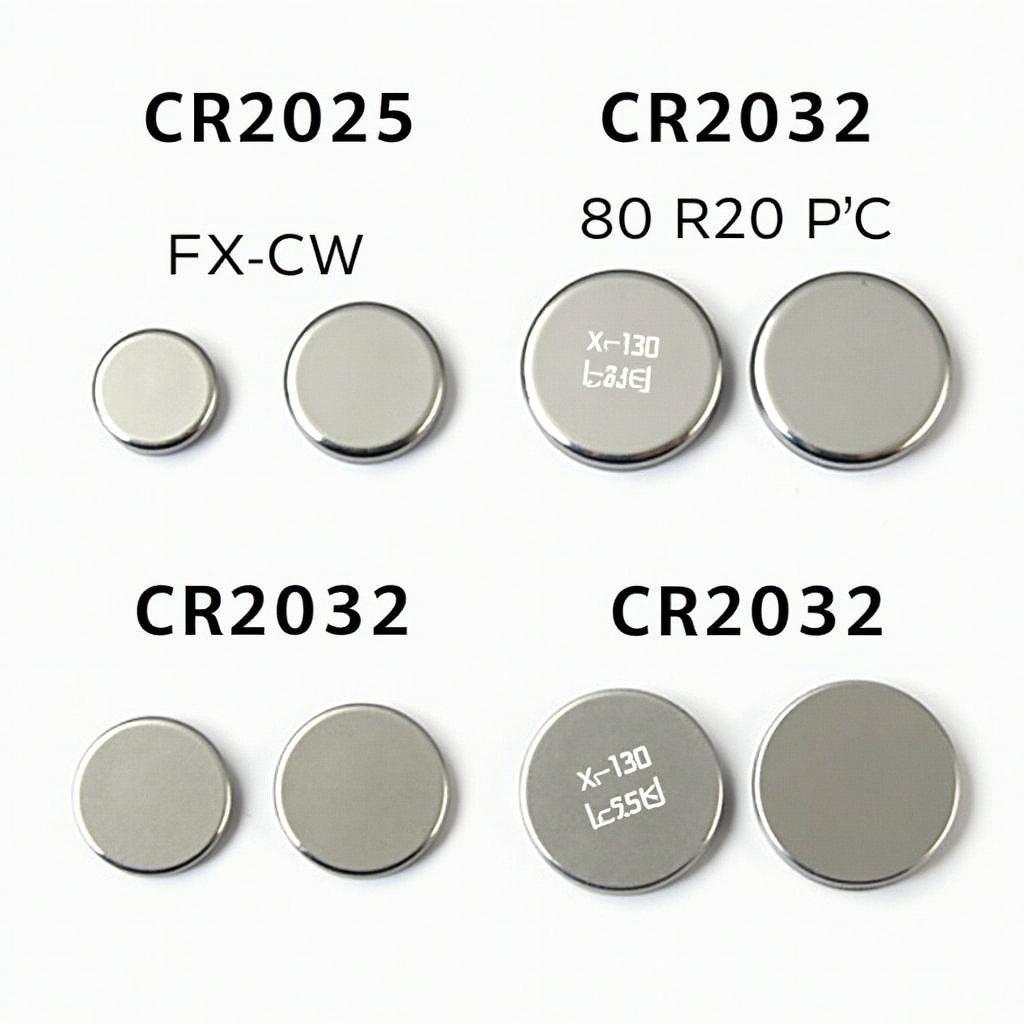 Different Mercedes Key Fob Battery Types