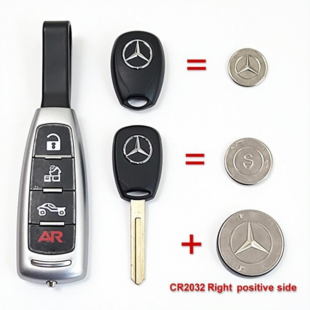 Different Mercedes Key Fob Batteries