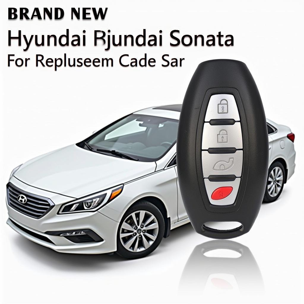 New Replacement 2015 Hyundai Sonata Key Fob Case