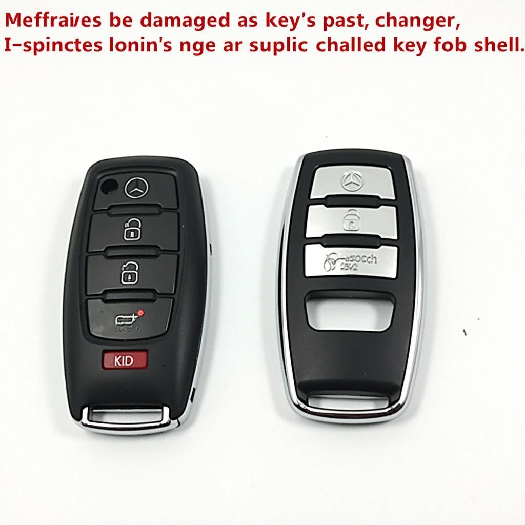 New Mercedes Benz Key Fob Shell