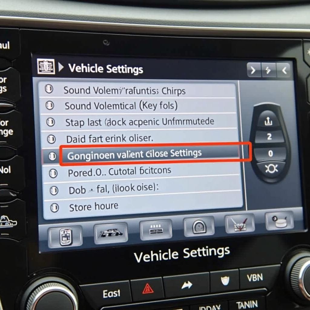 Accessing Nissan Altima Key Fob Settings Menu