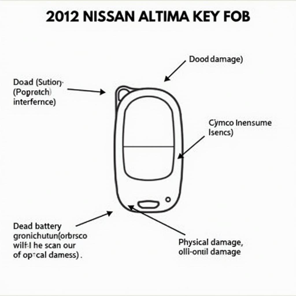 Troubleshooting Common 2012 Nissan Altima Key Fob Issues: Dead Battery, Signal Issues, Physical Damage