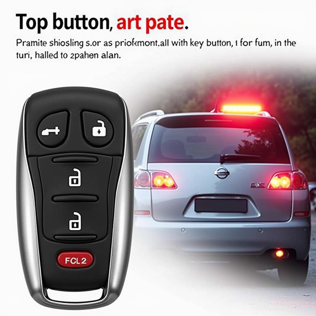 Nissan Key Fob Top Button Activating Panic Alarm