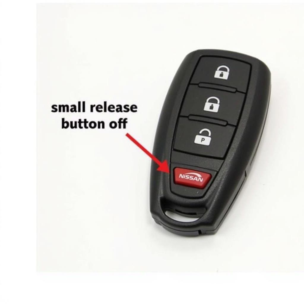 Locating the battery compartment on a 2017 Nissan Sentra key fob