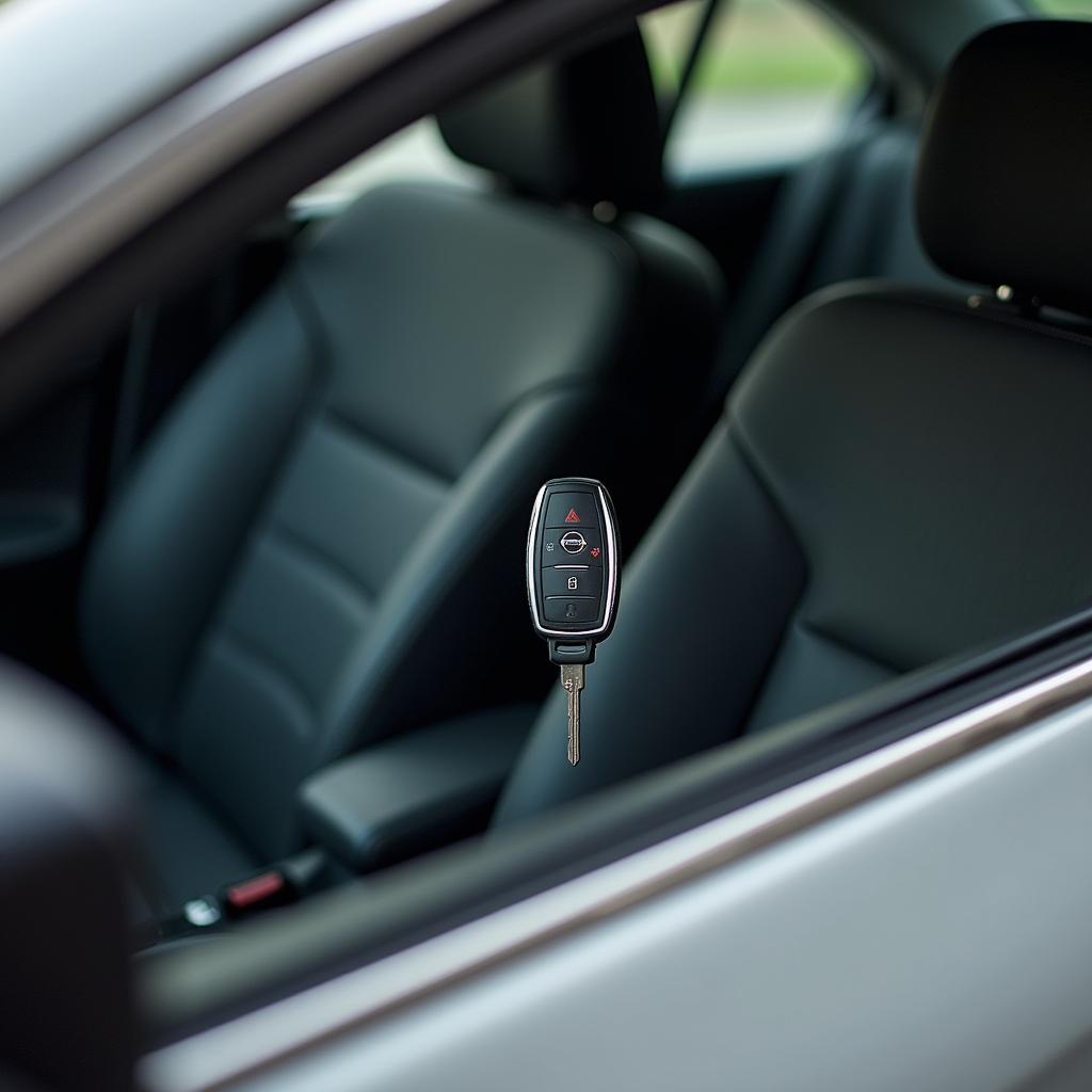 Nissan Sentra Key Fob Locked Inside Car