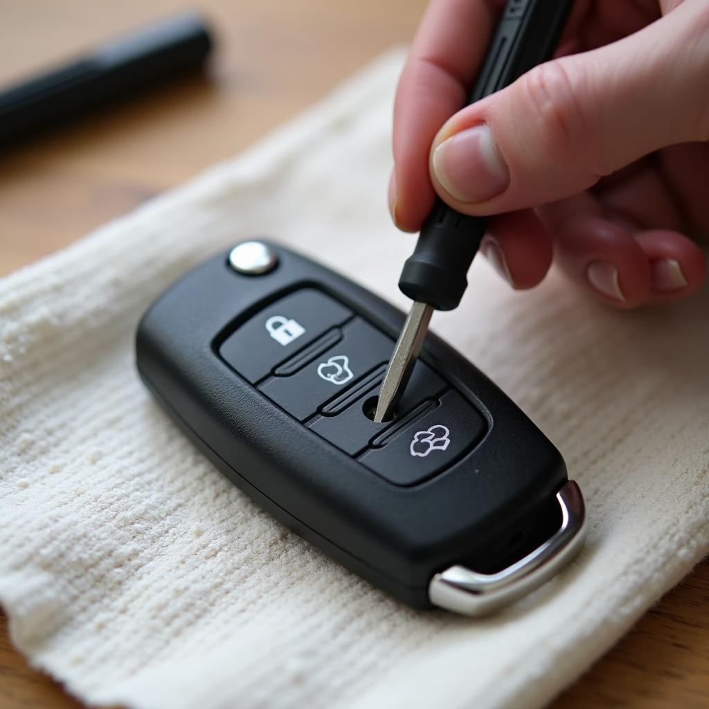 Opening a VW Golf Key Fob Case