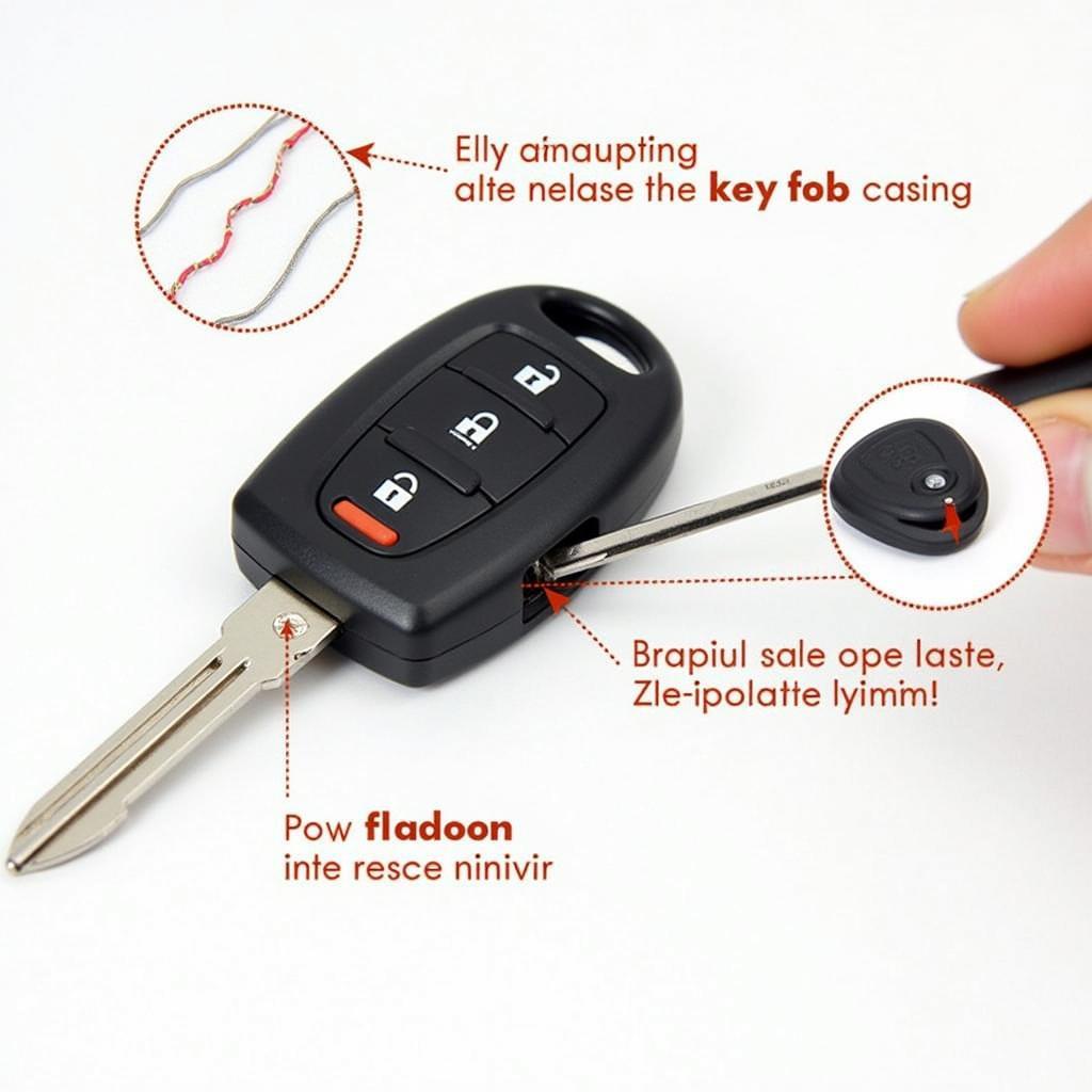 Opening the 2017 Honda Civic Key Fob Casing