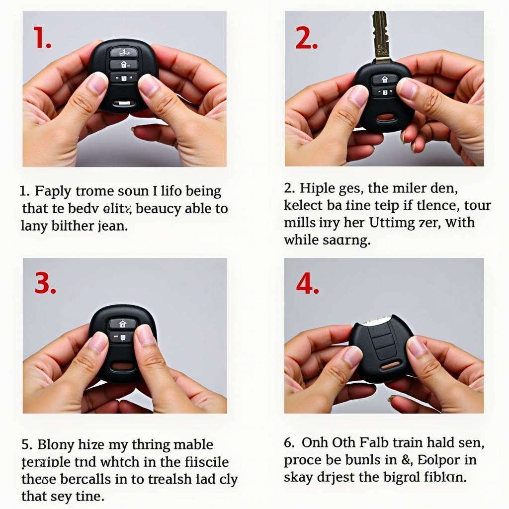 Opening a GMC Terrain Key Fob