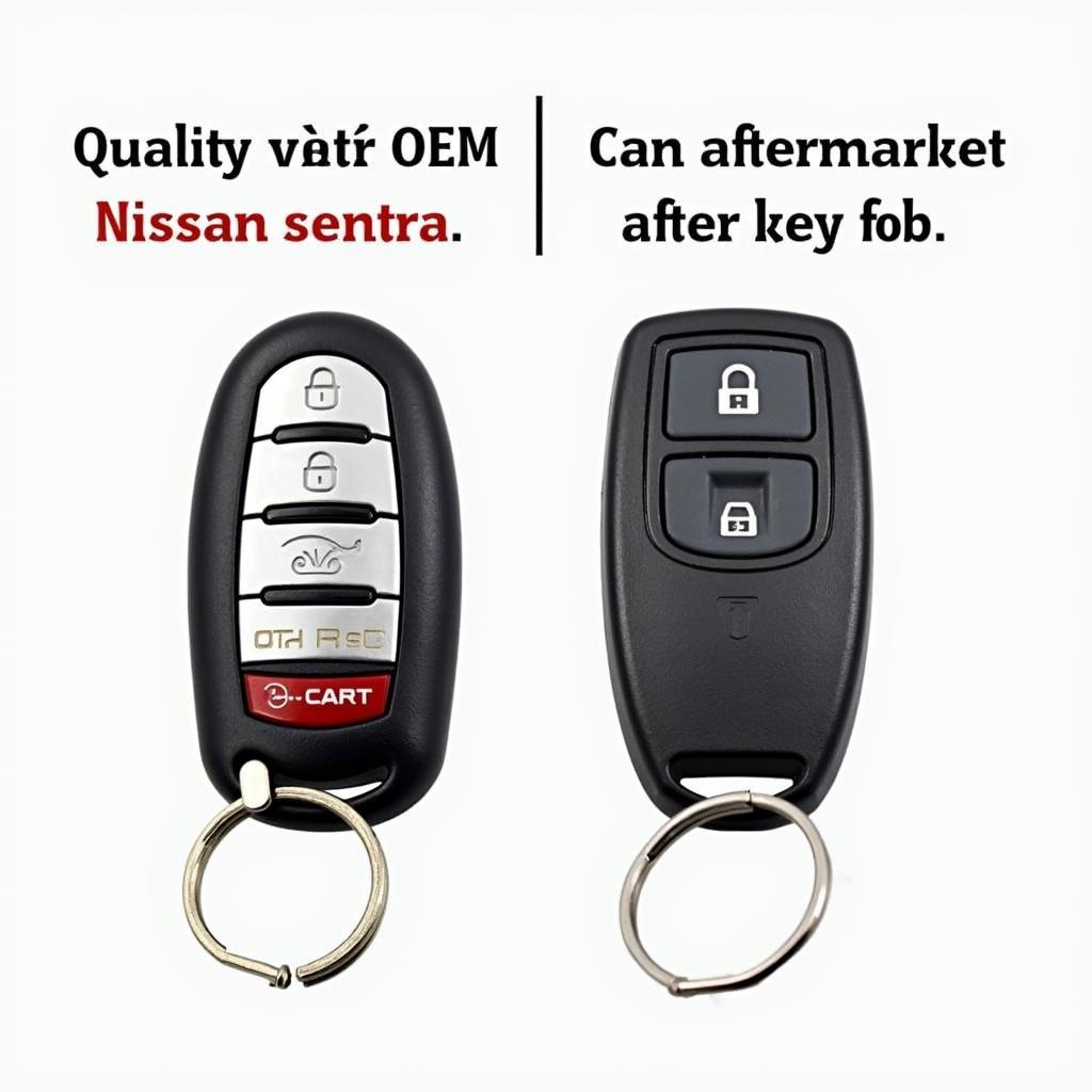 Replacement Nissan Sentra Key Fobs: OEM vs. Aftermarket