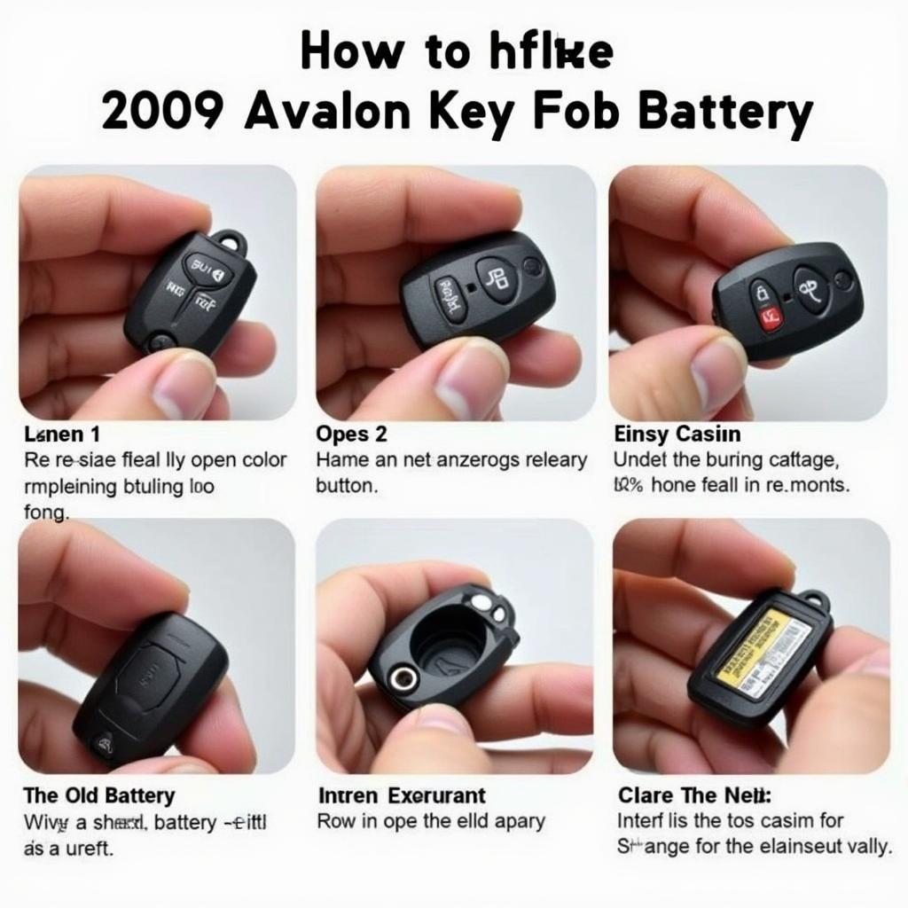 2009 Toyota Avalon Smart Key Fob Battery