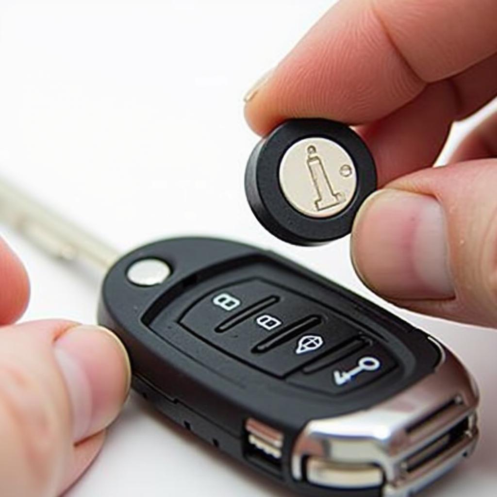 Replacing the battery in a 2014 Subaru BRZ key fob