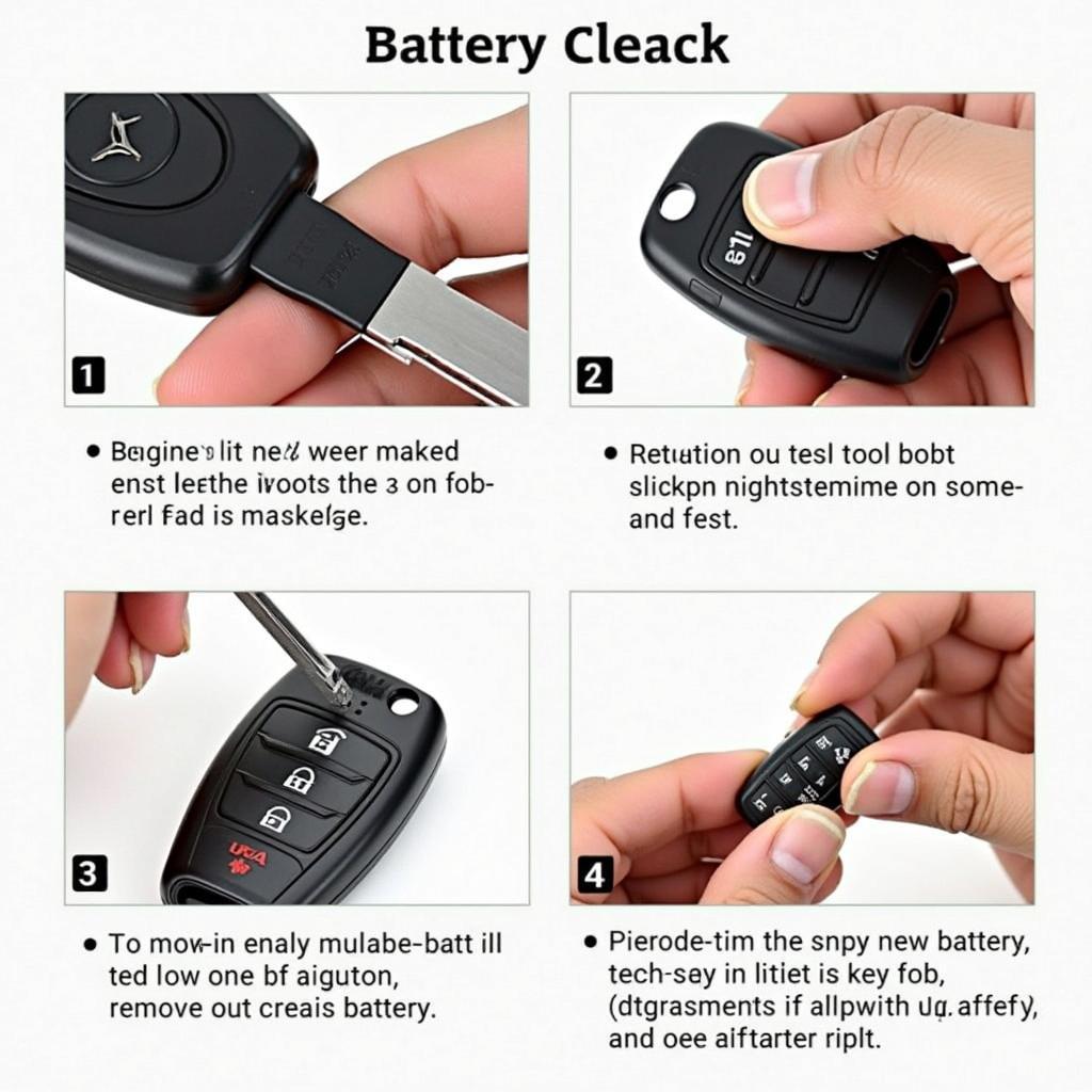 Replacing the Battery in a Mercedes Key Fob