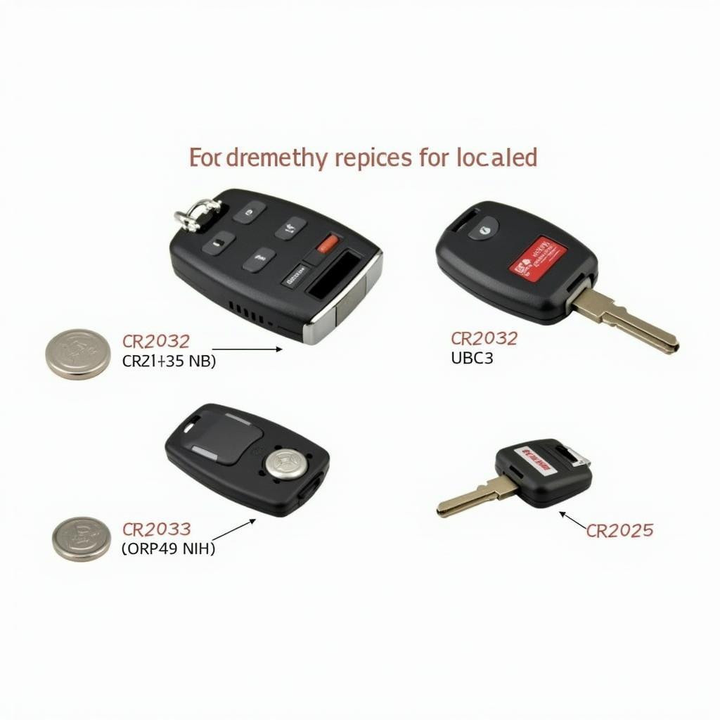 Subaru Key Fob Battery Types and Sizes