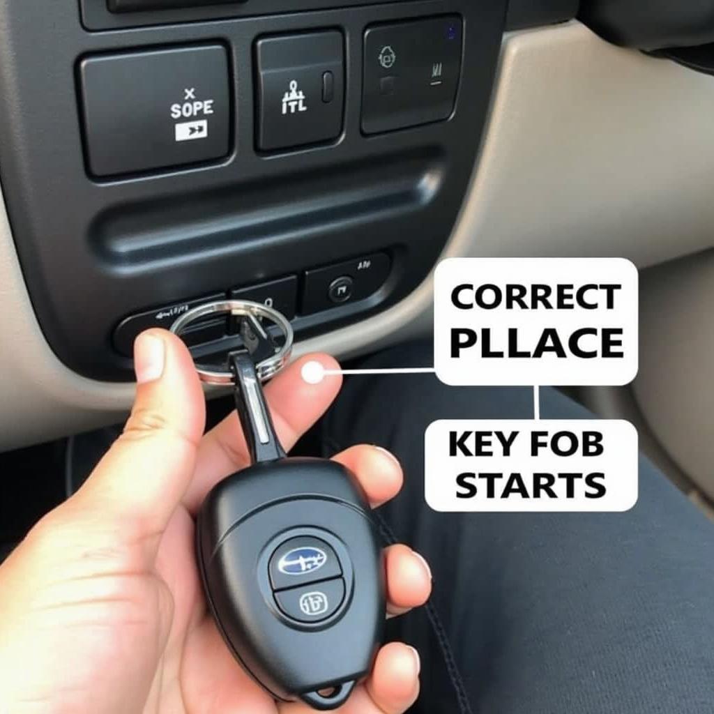 Starting a Subaru with a Dead Key Fob