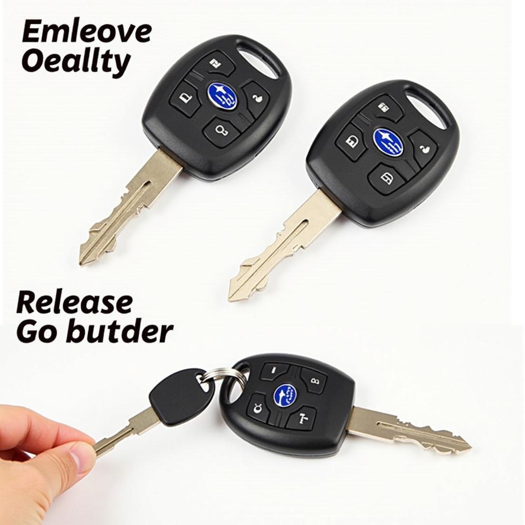 Subaru Key Fob Physical Key