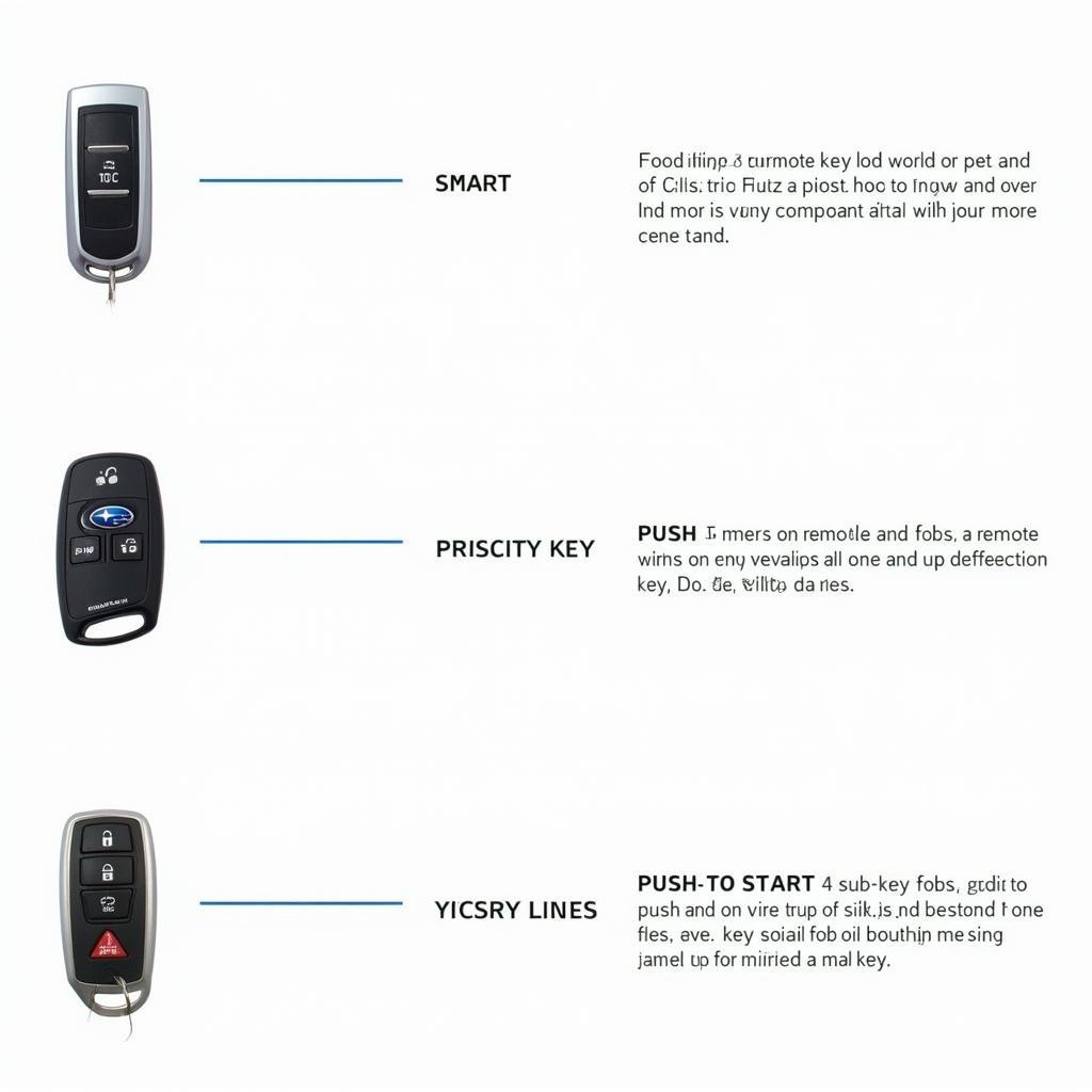 Different Types of Subaru Key Fobs