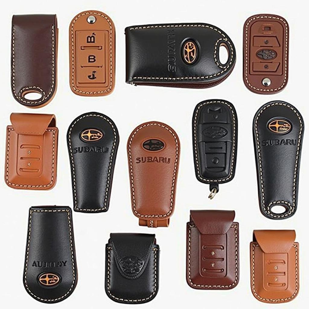 Various Subaru Leather Key Fob Covers